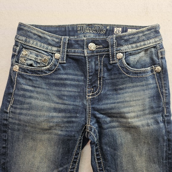 Miss Me Women's Blue Jeans, Size 26, Boot Cut, Style M3115B - Picture 7 of 14